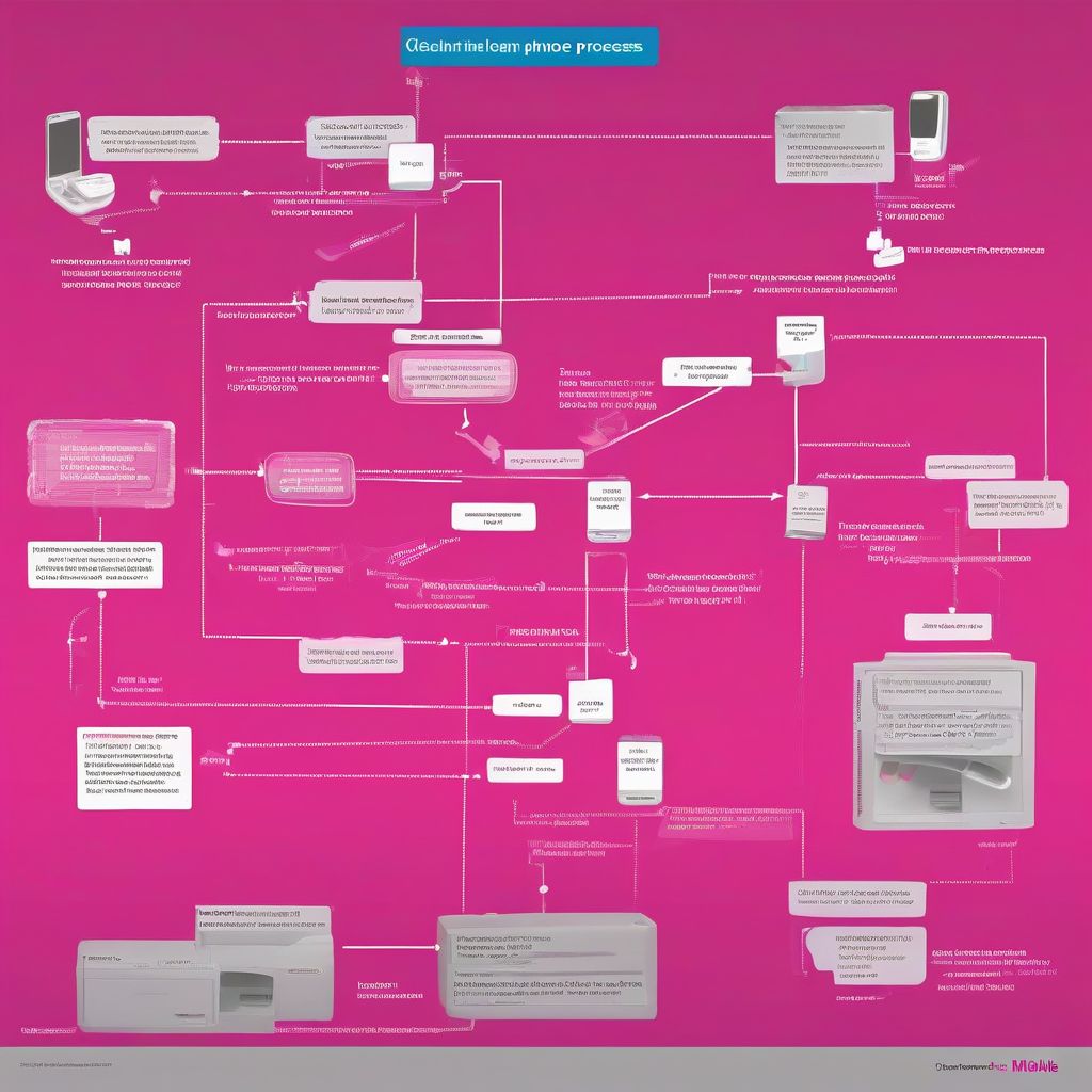 Flowchart illustrating the T-Mobile phone claim process.